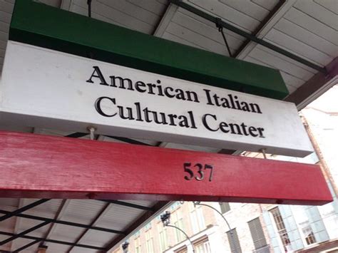 Italian american cultural center - American Italian Cultural Center and Museum. 537 South Peters Street, New Orleans LA 70130 (504) 522-7294. questions@americanitalianculturalcenter.com. Museum Hours of Operation Monday thru Friday 10AM-4PM Saturday 10AM-3PM. Office Hours Monday thru Friday 9 AM-5 PM. ABOUT US. BECOME A SPONSOR. MEMBERSHIP. EVENTS . …